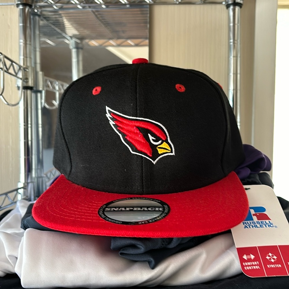 NFL Arizona cardinals hat snap back black red